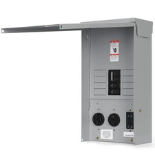 20/30/50 Amp Weatherproof RV Electrical Outlet Panel with Breaker