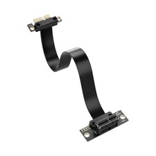 PCIe 4.0 X1 Extension Cable 90 Degree PCI-E 1X Male to Female Riser Cable 30CM