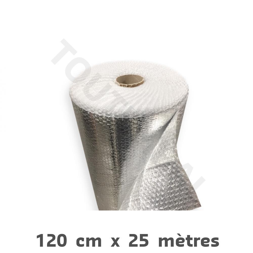 Film bulles d'isolation thermique 1.20 x 25 m pour vitrage et serre