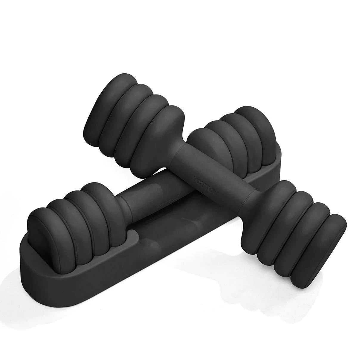 YOTTOY Adjustable Dumbbell Set of 2, 4in1 Hand Weights for Women at Home, Com...