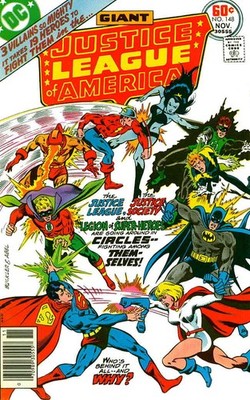 Justice League of America #148 FN; DC | November 1977 Giant JSA Legion - w/Bag+B