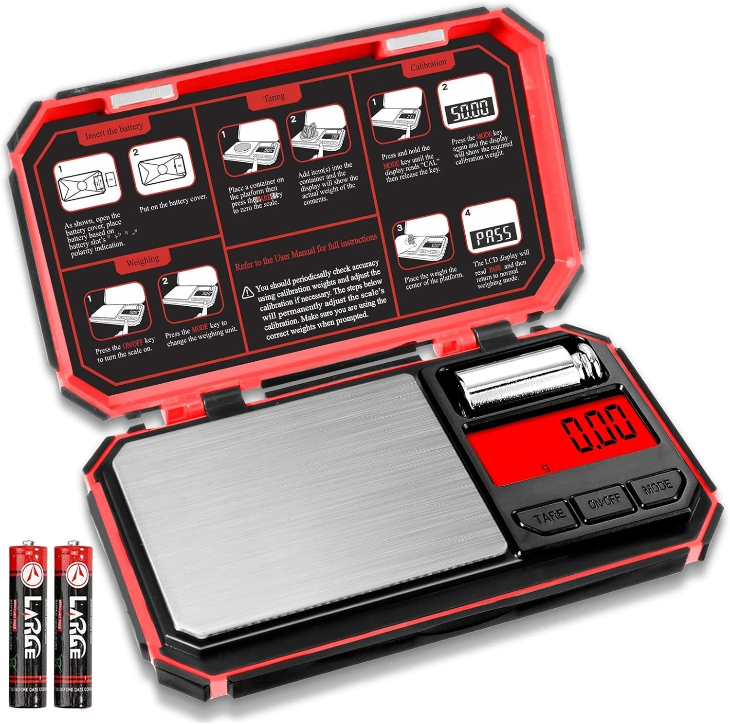 UNIWEIGH Digital Pocket Scale 200g 0.01g High Precision Kitchen Jewellery Gram