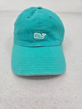 Vineyard Vines Hat Cap Light Green Strap Back Adjustable Spell Out Whale Logo