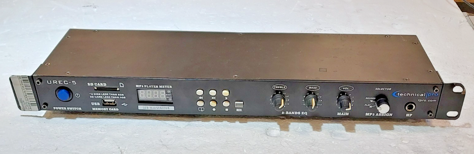 Technical Pro UREC5 Professional Rack Mountable TC5004139 | eBay