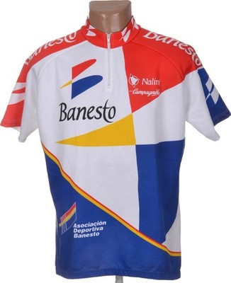 Maillot Cycliste Vintage Banesto Nalini Pinarello - Taille L - Année 2000 - Homme