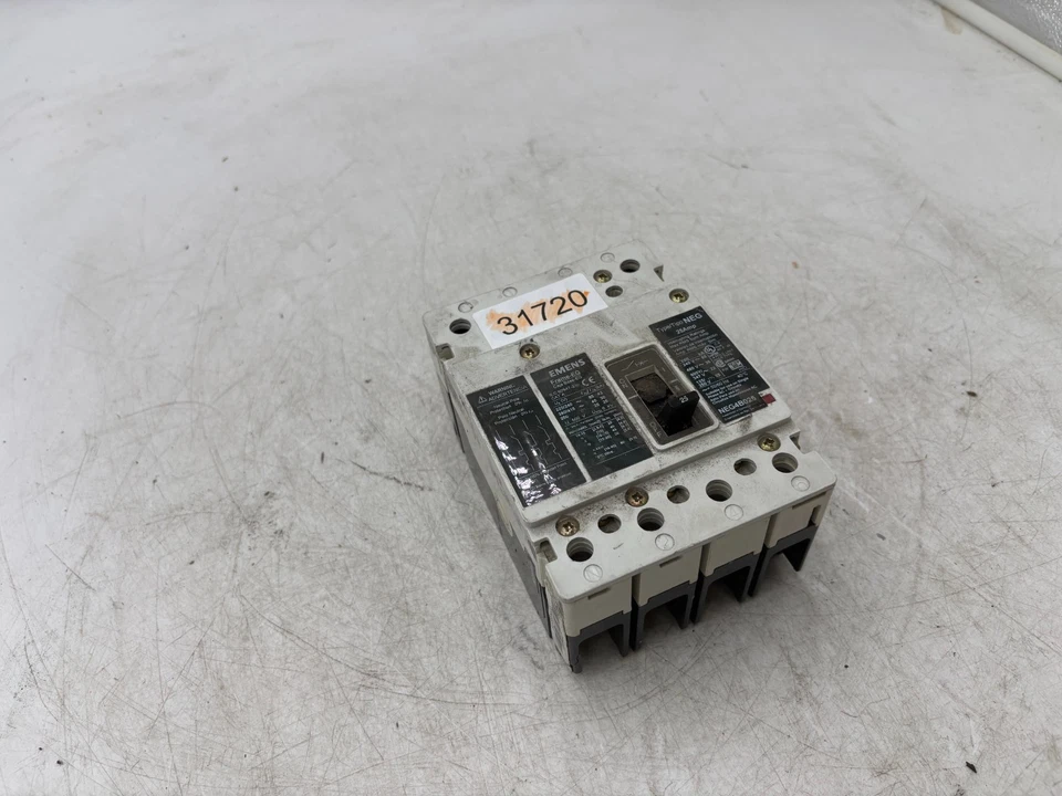 Disjuntor Siemens NEG4B025 25A 4 polos 480VAC - Imagem 3 de 3