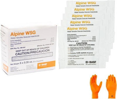 #ad 5 Pouches x 10 Gram Packet Alpine WSG Water Soluble Insecticide Kill Ant Roach $35.95