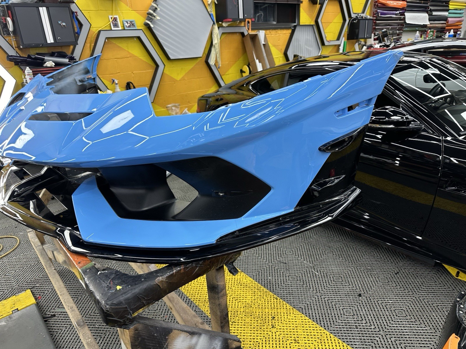 OEM original Lamborghini Aventador Svj front bumper small crack on the corner