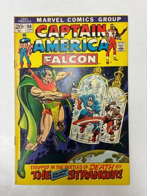Captain America #150 Marvel Comics 1972 Bronze Age The Falcon Stranger Cover