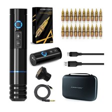Ambition Complete Tattoo Kit - Wireless Tattoo Machine with 2pcs Power Supply...