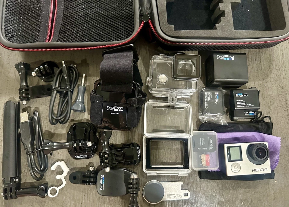 EXCELENTE CÁMARA DE ACCIÓN GOPRO HERO 4 EDICIÓN NEGRA CON MUCHOS ACCESORIOS Foto 3 de 4