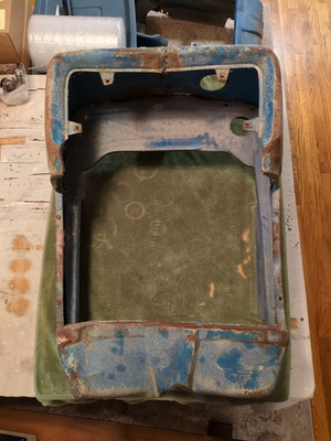 #ad 1965 3 68 Radiator Shell and Two Piece Insert Grille Ford 2000 3000 Gas tractor $75.00