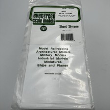 .030" Opaque White Styrene Corrugated Siding by Evergreen Scale Models EVG4525