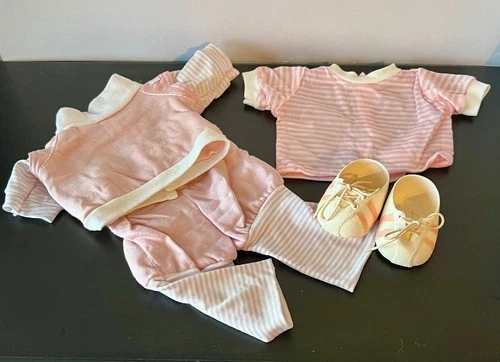 Vintage Cabbage Patch Kids Girl Doll ~ Pink Clothing Outfit w/ Shoes