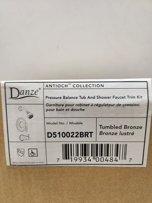 Danze D510022BRT  Bronze Single Handle Tub and Shower Faucet Trim Kit, NEW