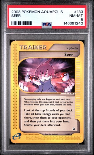 Seer graded PSA 8 for sale on eBay