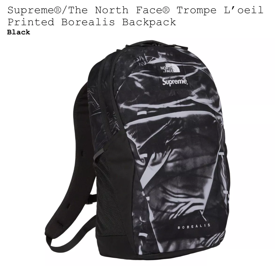 Supreme® x The North Face® Trompe L'oeil Printed Borealis Backpack