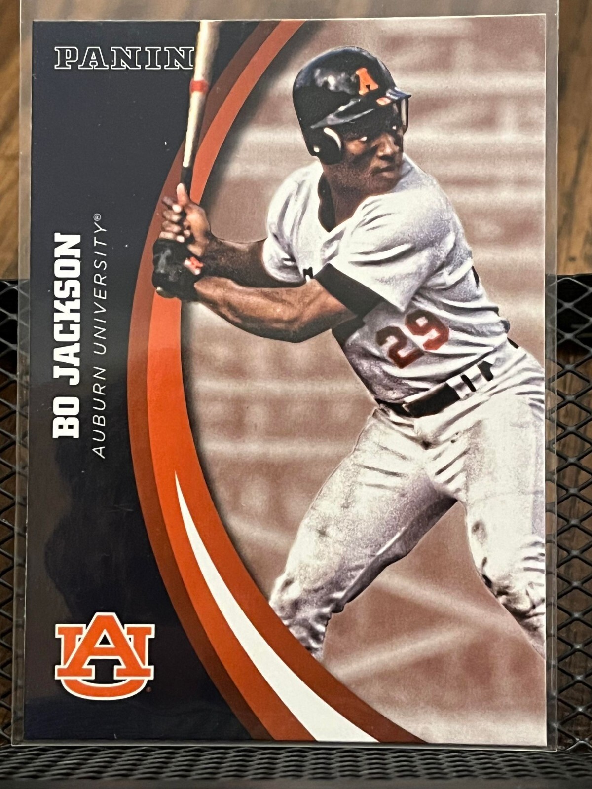 BO JACKSON 2016 PANINI AUBURN TIGERS STAR #34 KANSAS CITY ROYALS BASEBALL LEGEND