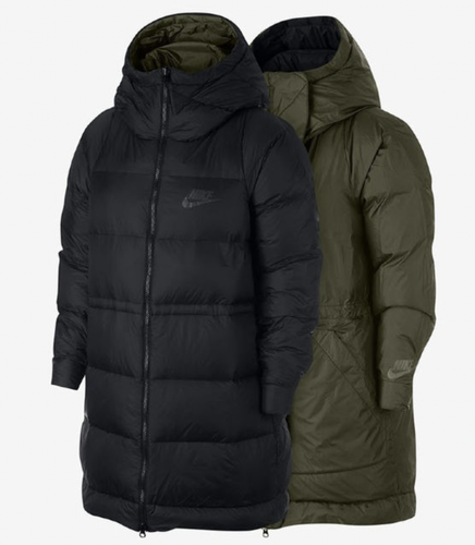 Large Reversible Down Fill Jacket Coat 