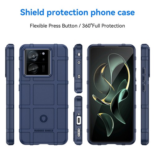 For XiaoMi 13T/13T PRO, Shockproof Armor Rugged Matte Soft Rubber Case Cover - Picture 11 of 18