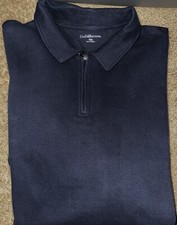 Mens Croft  Barrow Navy Long Sleeve 1/4 Zip Sweatshirt Size XXL - EUC