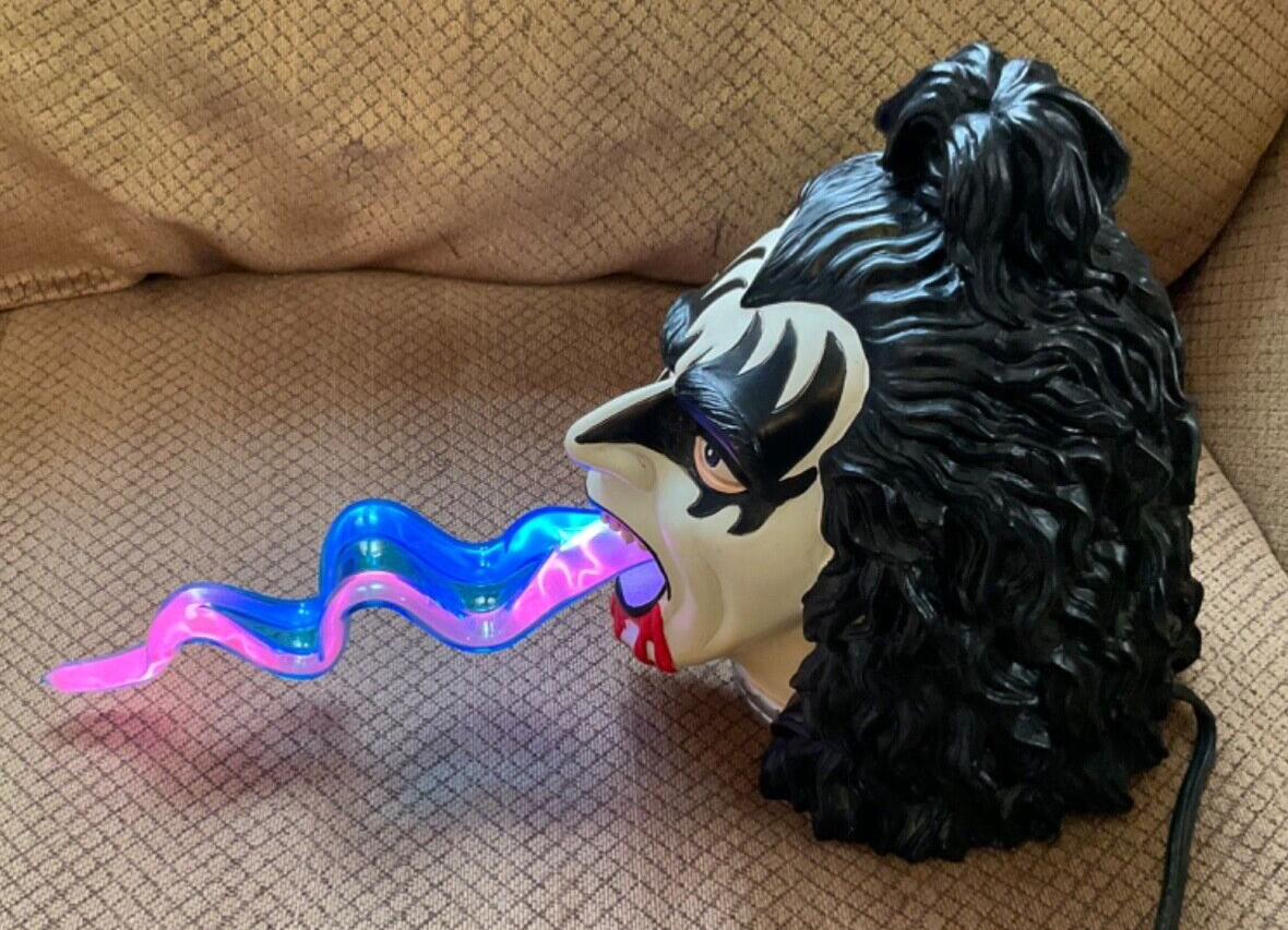 KISS Gene Simmons Plasma Light Neon Tongue Rare Collectible