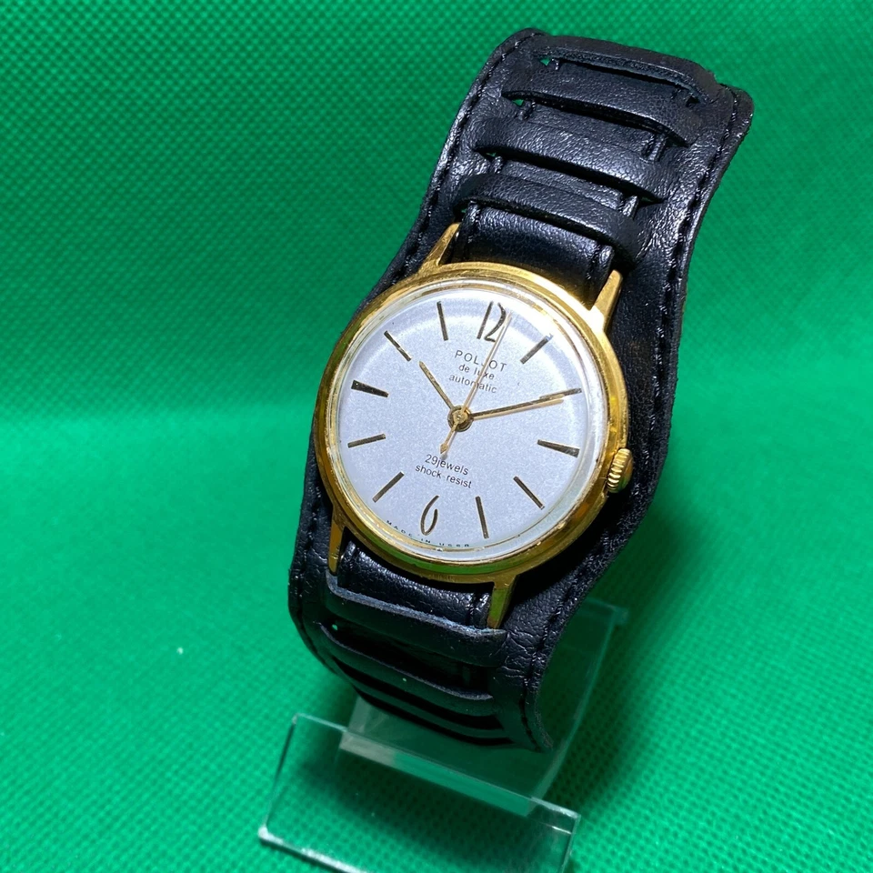 Reloj pulsera mecánico soviético automático Poljot vintage para hombre reparado Foto 2 de 4
