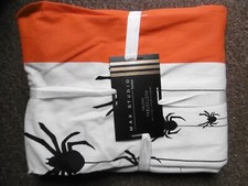 MAX STUDIO TK MAX HOMESENSE LARGE OBLONG TABLECLOTH SPIDER HALLOWEEN DESIGN BNWT