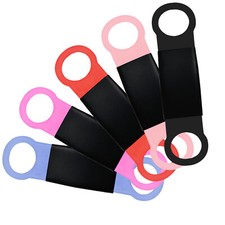10 Pack Blank Slide On Dog ID Tag Stailess Steel Silicone Band Pet Name Cat Tags