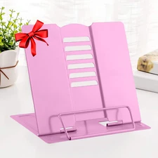 Book Stand Metal Reading Rest Book Holder Adjustable Cookbook Documents Holder