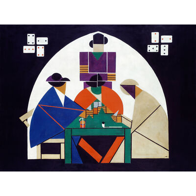 Theo van Doesburg Kartenspieler riesiges Wandbild Poster Druck