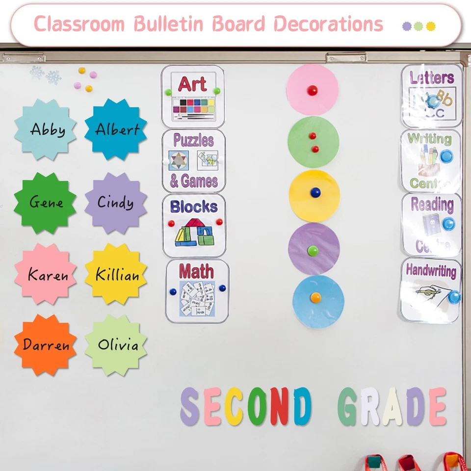 360 Pcs Starburst Cutouts Paper 3.9 Inch Starburst Die Cuts Bulletin Board De... - Image 3 of 4