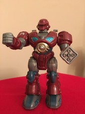 Vintage Red Hap P Kid Toys MARS 7" Walking Robot Figure Attack Robot Squad