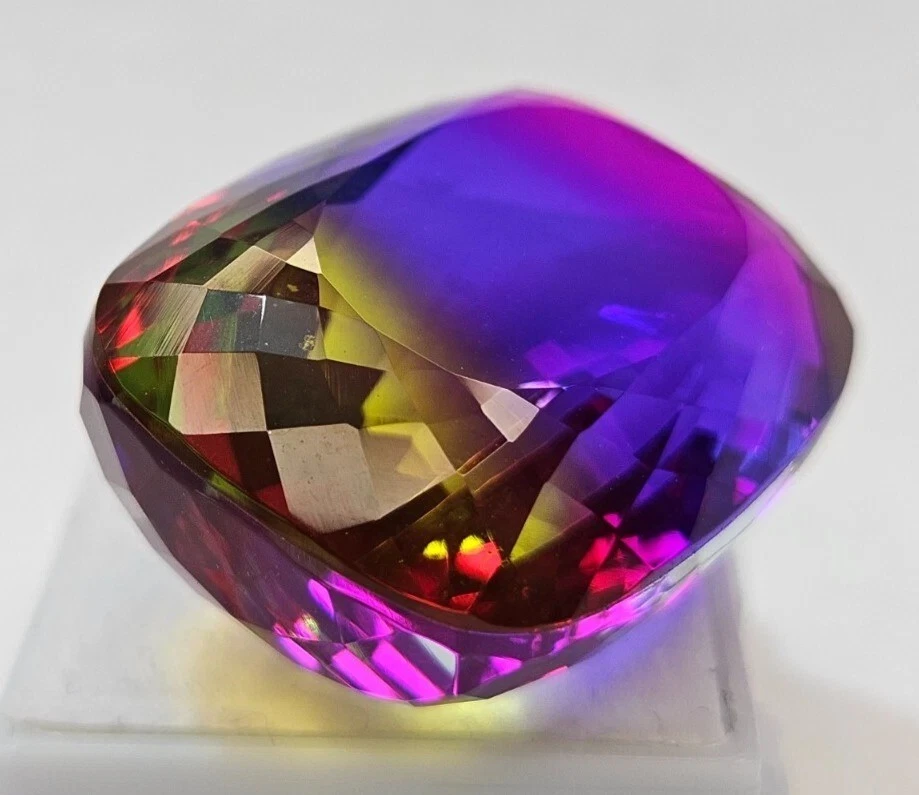 Bi-Colour Tourmaline Natural Cushion Cut 84-85 Ct Loose EGL Certified Gemstone - Image 4 of 4