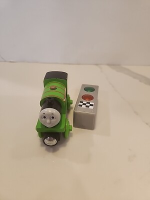Thomas and Friends Wooden Railway Percy Wood Train Magnetic Y4082 Green # 6