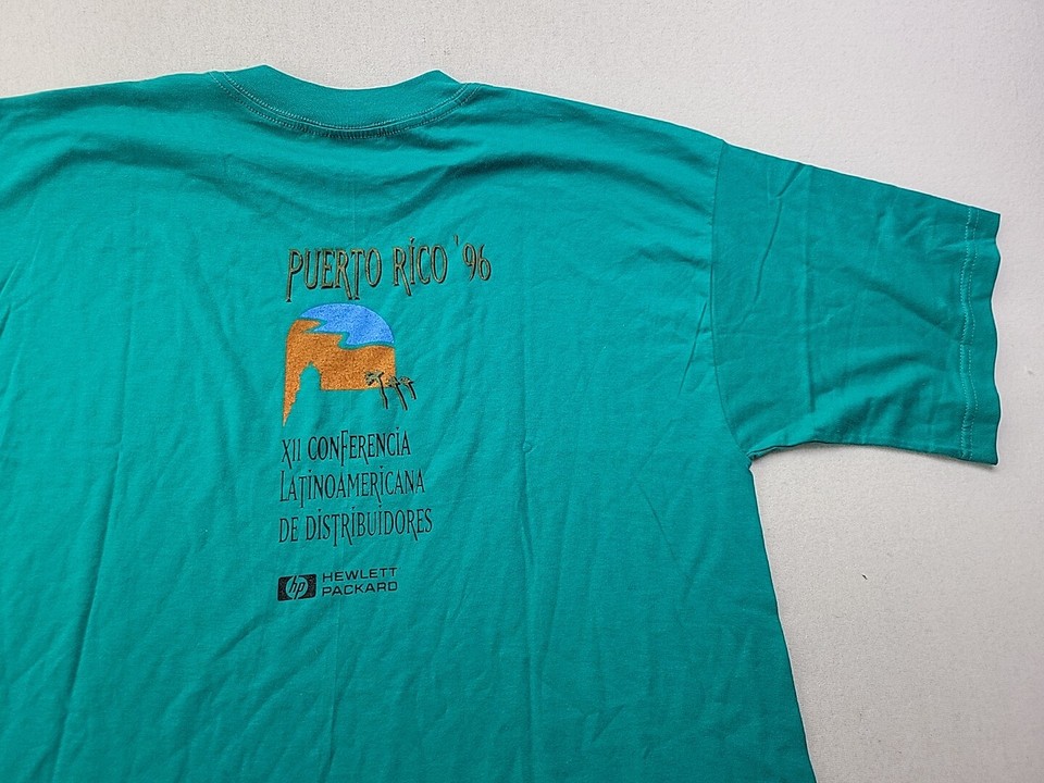 Vintage '96 Men's XL Hewlett Packard Computer Puerto Rico Graphic
