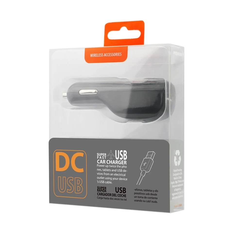 Reiko USB CAR CHARGER 1A5V - Retail Packaging Color Black Input: DC 12v-24v - Image 2 of 2