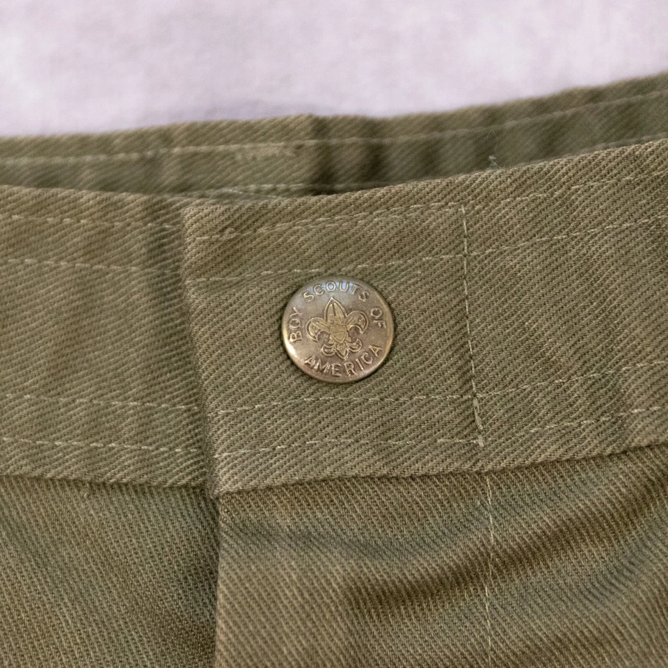 Vintage Boy Scouts Of America Shorts Union Made Green Utility Men’s Size 28 - Image 4 of 4