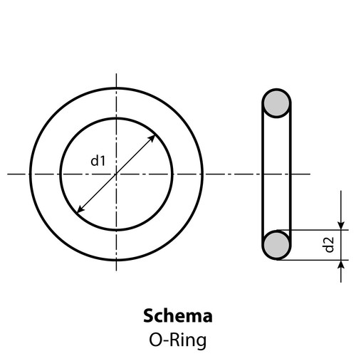 Sealing ring/O-ring 195 x 2.5 mm NBR 70, quantity 50 pieces - Picture 2 of 2