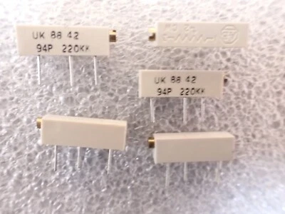 220K Cermet Trimmer Potentiometer 94P Series 3PIN Through Hole x10pcs - Image 1 of 4