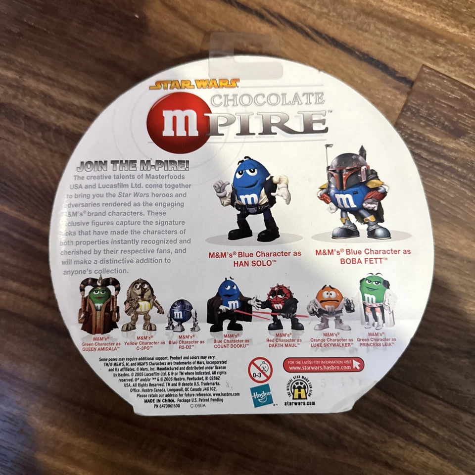 Star Wars Chocolate Mpire ~ Juego de figuras de Han Solo y Boba Fett Hasbro 2005 de M&M Foto 2 de 3