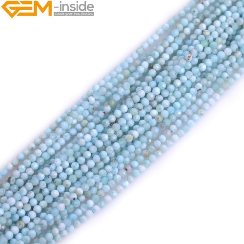 AAA Natural Agate Amazonite Stones Faceted Round Beads For Jewelry Making 15" - Picture 80 of 389