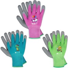 3 Pairs Kids Gardening GlovesYard Work Gloves for Toddlers Youth Girls Boys