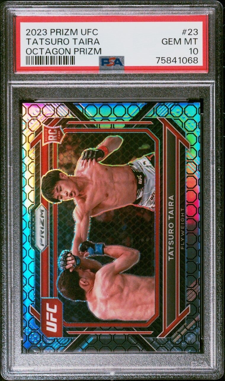2023 Panini Prizm UFC TATSURO TAIRA Octagon Prizm /8 PSA 10 Pop 2 #23