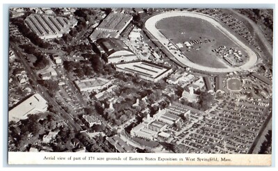 1910 Aerial View Part 175 Grounds Eastern States Exposition Springfield Postcard