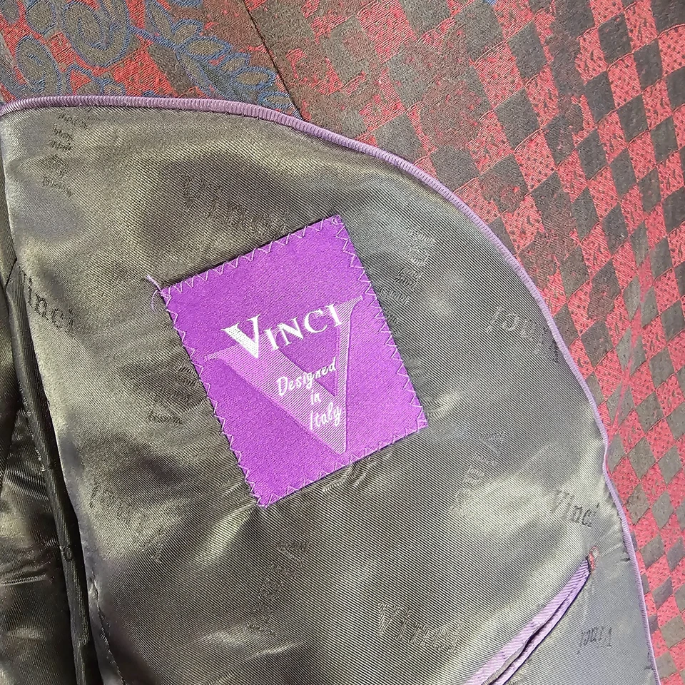 Vinci Sportcoat смокинг куртка мужская XL (размеры 42-44) две кнопки сделано Италия - Изображение 4 из 4