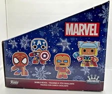 Funko Pop Marvel Gingerbread Display Cardboard Box ONLY Holds Mini Vinyl Figures