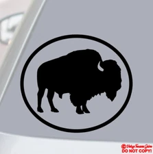 BUFFALO Vinyl Decal Sticker Car Rear Window Wall Bumper American Bison Old West