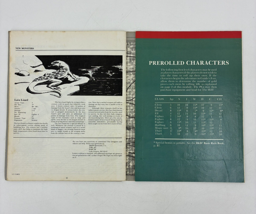 D&D Module B5 - Horror on the Hill - Dungeons and Dragons 1983 TSR 9078 Vintage - Picture 10 of 10