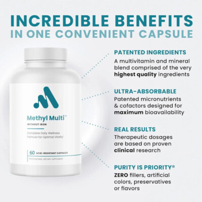 Ultra Pure Multivitamin and Mineral 60 Capsules Supplements